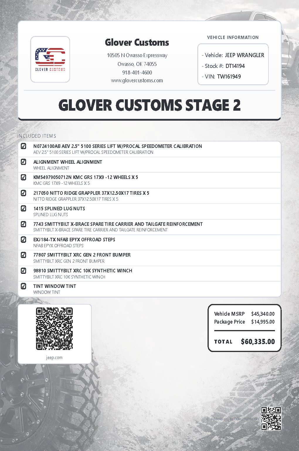 Real addendum example preview